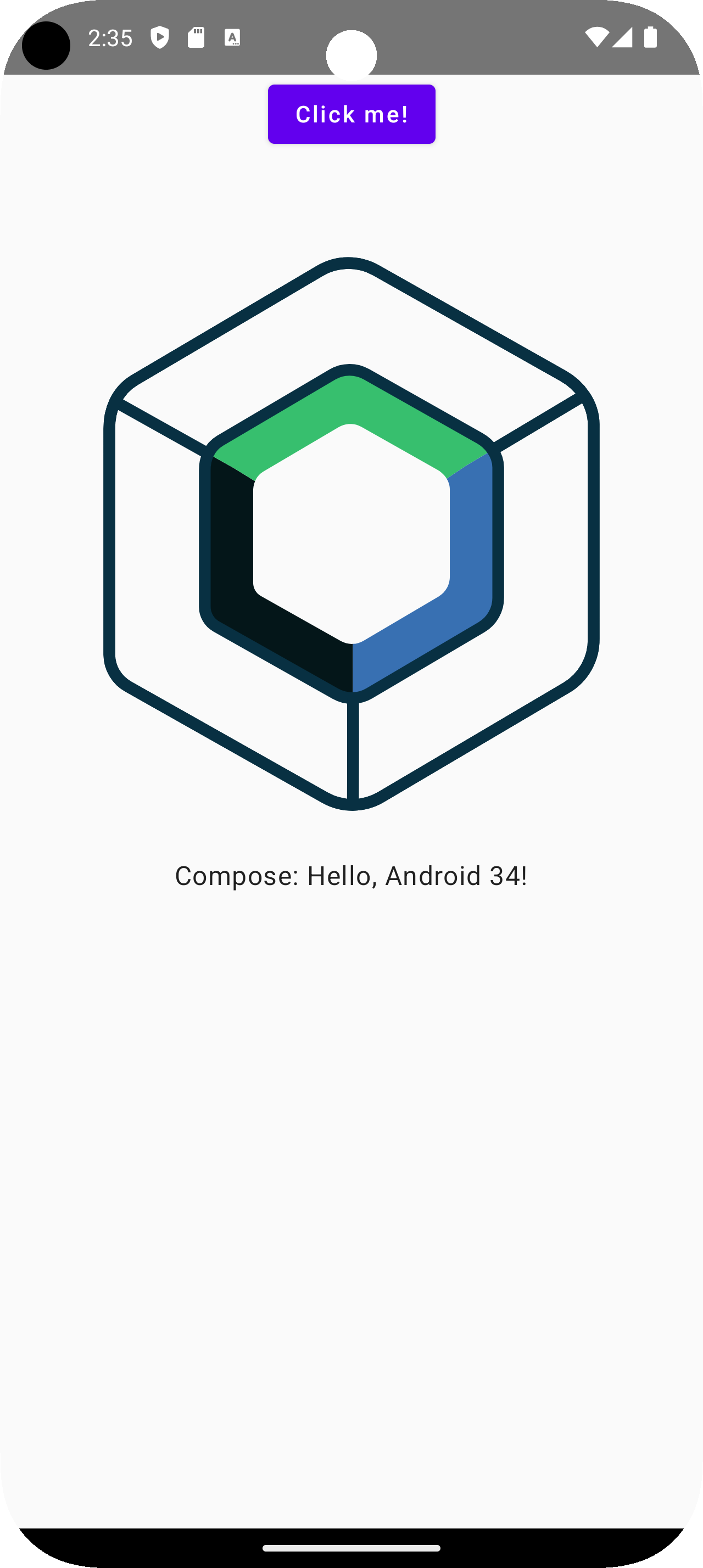 Compose Multiplatform App Android Output
