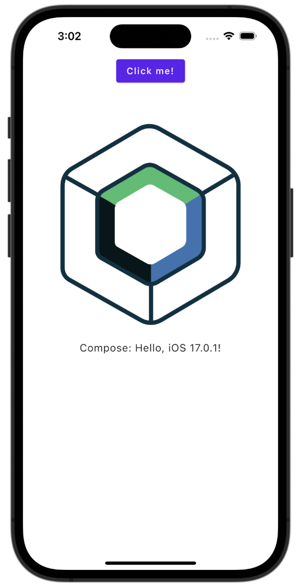 Compose Multiplatform App ios Output